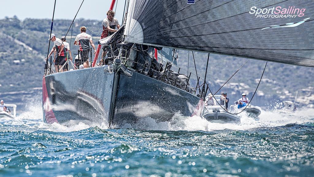 Bow on with Scallywag. - SOLAS Big Boat Challenge © Beth Morley - Sport Sailing Photography http://www.sportsailingphotography.com